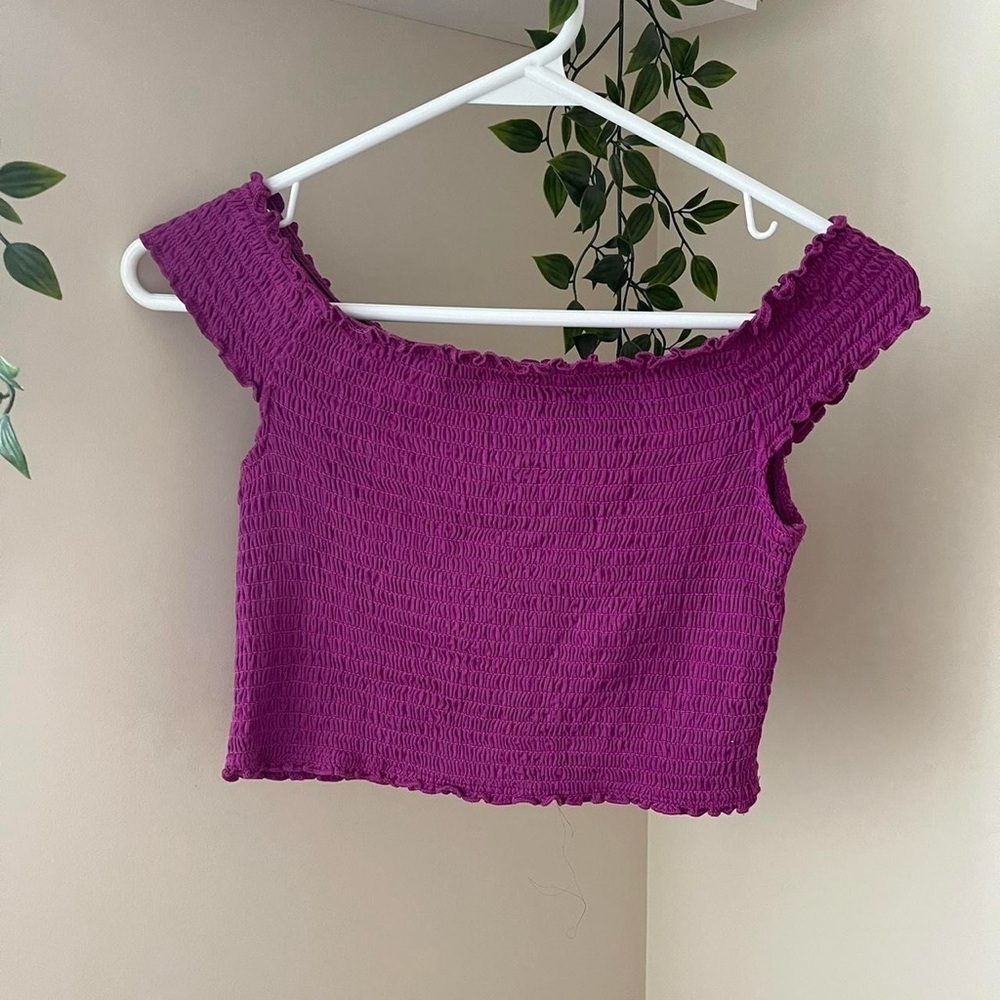 4/$20 🧡 Garage Stretchy dropped shoulder crop top
